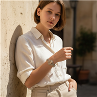 Napoli - Largo San Martino, 10 - Pulsera Mandile 1922 Mujer Cammei antichi in Plata Conchiglia 2MBRCM8 - 2MBRCM8